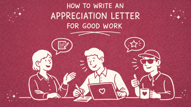 How to Write an Appreciation Letter for Good Work [Templates & Tips 2026]